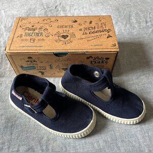 Cienta Navy Blue Mary Jane Toddler Shoes